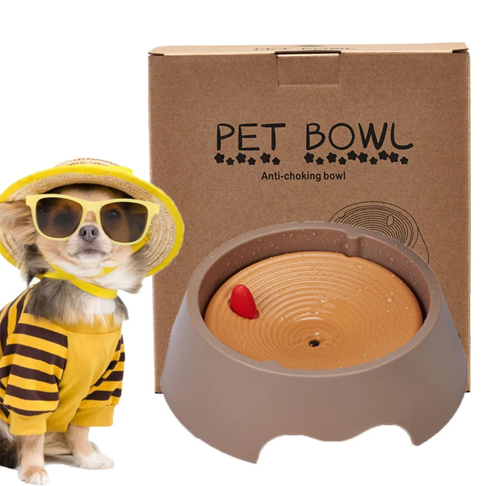 

Pet not wet mouth dog bowl Floating 600ml Drinking Bowl dog loop drinking water splash-proof dual-use feeding bowl 2 generations