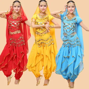 

New Style India Dance Performance Clothing Belly Dance Set Autumn And Winter Stage Costume Adult Practice Stage Clothing,