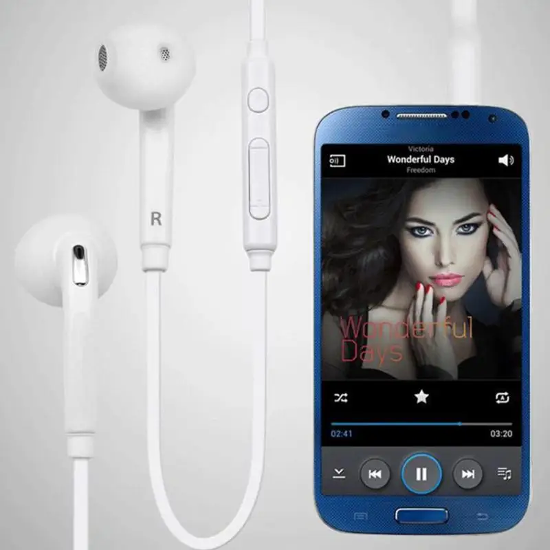 Плоские проводные наушники Aux 3 5 мм вкладыши гарнитура для смартфонов Samsung S6 Note4