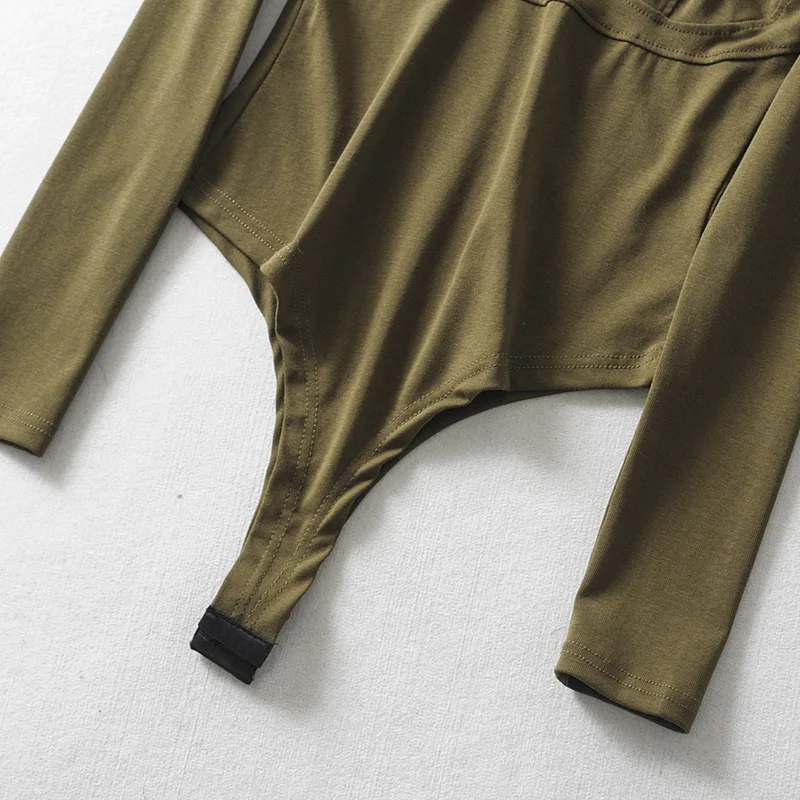 BRADELY ميشيل مثير طويلة الأكمام ضئيلة س الرقبة محبوك داخلية المرأة نادي أبلى حللا للأزياء النساء 2018 ملابس علوية من القطن