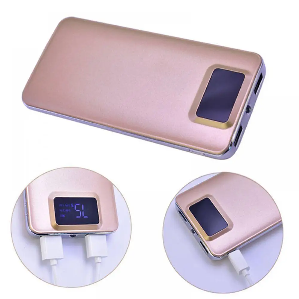 Fashion 20000mah Battery Charger External Battery Quick Charge Dual USB LCD Power Bank Portable Phone Charger For Xiaomi iPhone