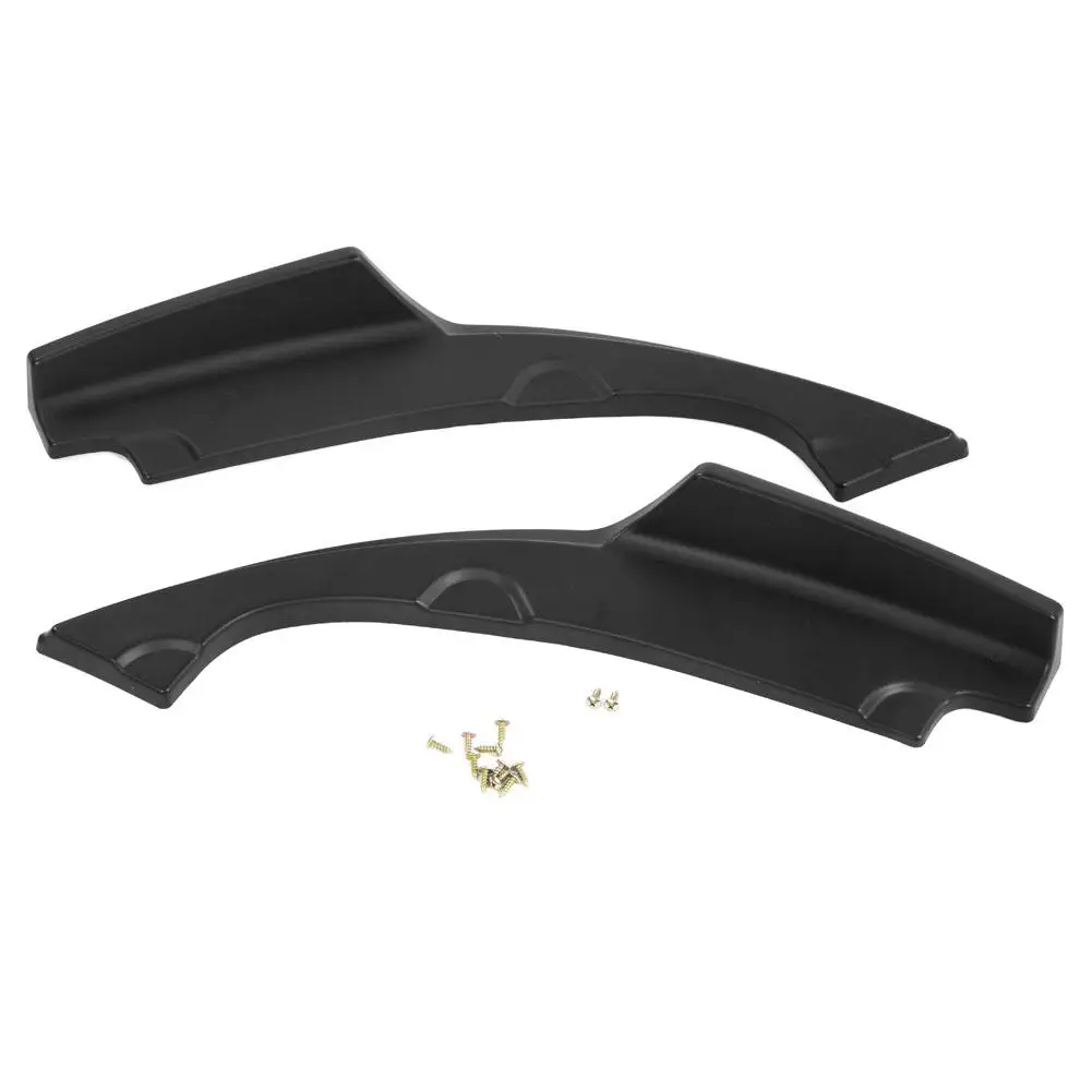 

1 Pair ABS Rear Bumper Lip Splitters Apron Flap With Screw Universal for Honda Civic 2016 2017 2018 2019 Car Accessories