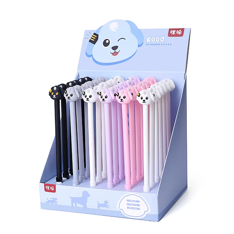 36 Pcs Dog Gel Pens Cartoon Dog Black Ink 0.5mm Kawaii Gift Gel-ink Pens Pens for Writing Cute Stationery Office School Supplies