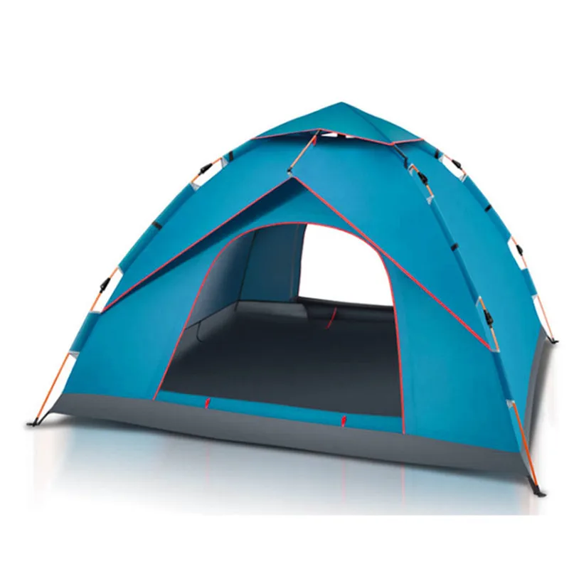 3 цвета, 6 человек, большая палатка с автоматическим открыванием, водонепроницаемая уличная палатка, устойчивая к ультрафиолетовому излучению, складная палатка для походов, купольная конструкция