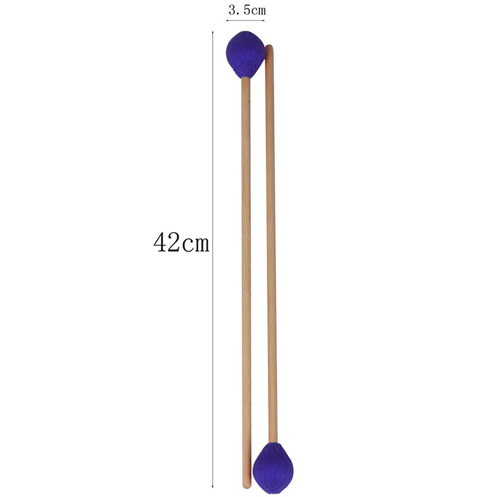 1 пара Средний маримба палка Mallets ксилофон Glockensplel Mallet с бук Ручка Комплект перкуссии Mallets для любителей музыкальный