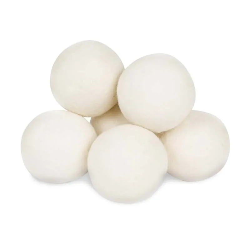 SANQ шарики для сушки шерсти 6-Pack, XL Премиум многоразовый натуральный умягчитель ткани