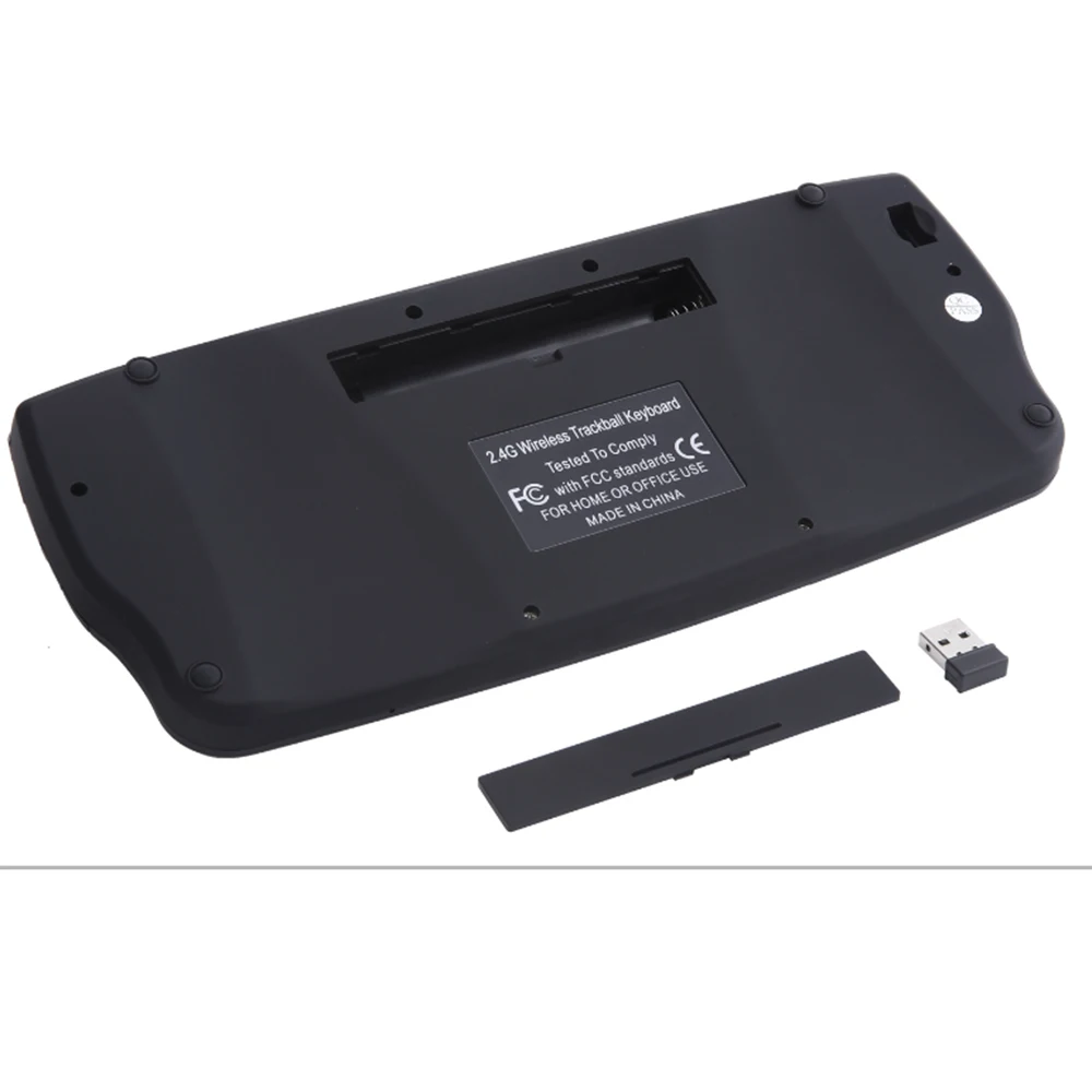 Мини 2,4G Беспроводная клавиатура с трекбол небо белка ручной тачпад игровая клавиатура для Mart tv Box Android