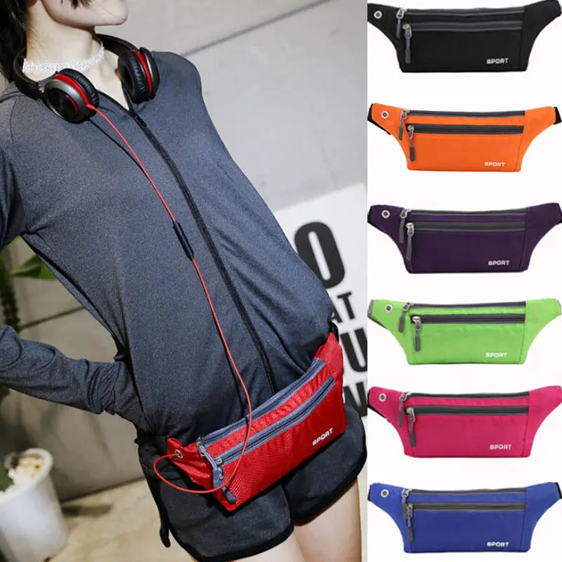 

Women Man Unisex Sports Running Belt Waist Pocket Bum Bags Cycling Jogging Travel Pack Holiday Wallet