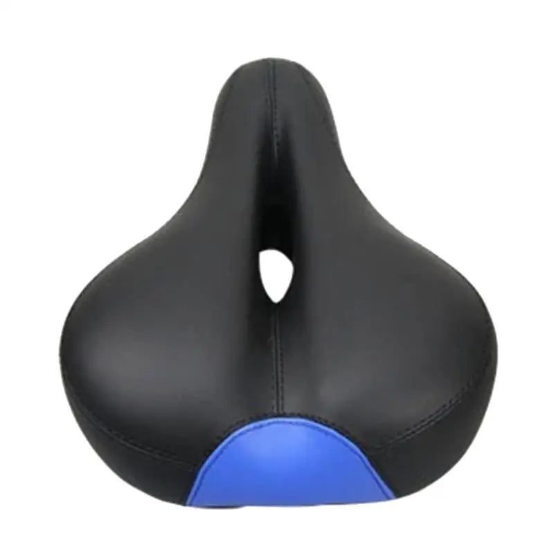 Bike Seat Shock Absorbing Comfortable Sponge Wide Soft Padded Replacement Bicycle Saddle for Bike Mountaion Bike