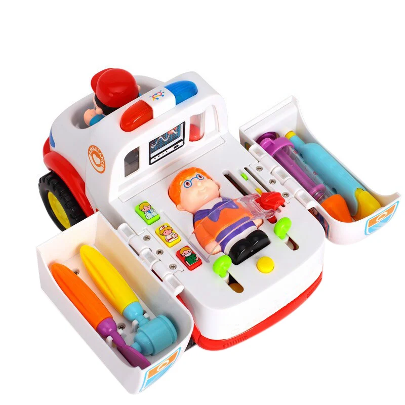 

Ambulance Toys Electronic Music Lighting Universal Car Home Medical Equipment Children Electric Car Multifunctional All-Round