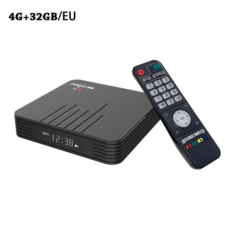Magicsee N5 MAX Android 8 1 телеприставка S905X2 четырехъядерный двухдиапазонный WiFi ТВ