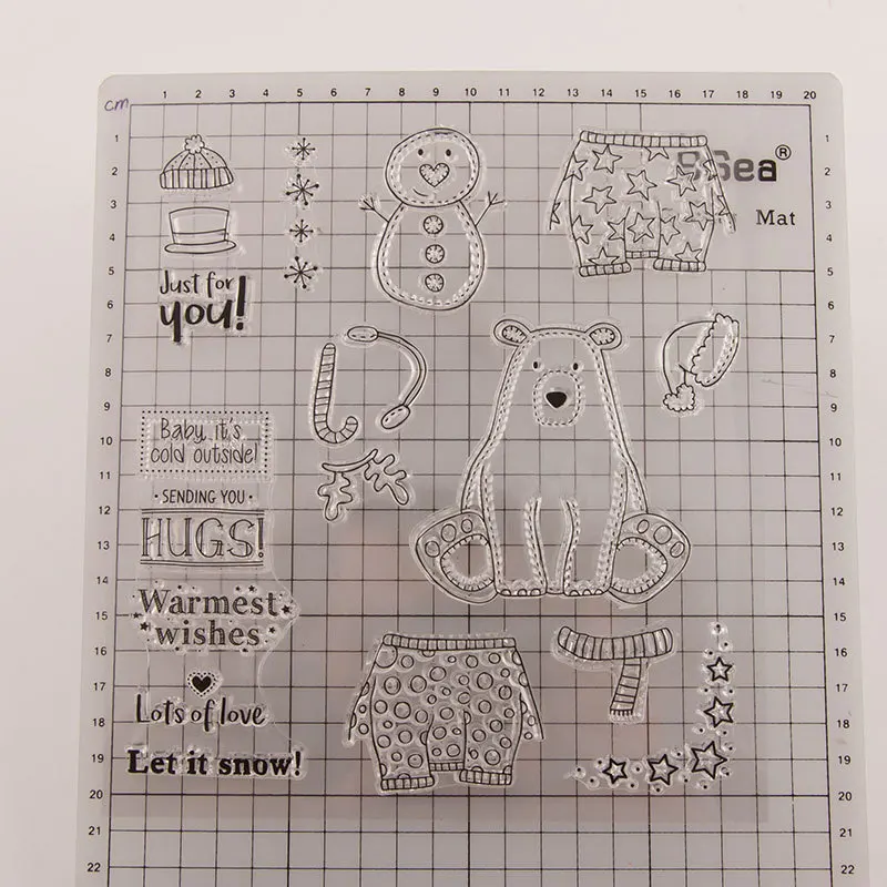Детские Объятия Вы звезда снежинка четкие марки Скрапбукинг резиновый штамп прозрачный силиконовый шаблон для изготовления карт
