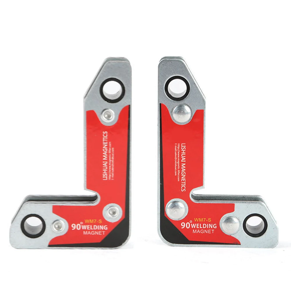 

HLZS-2Pcs/Set Wm7-S Magnetic Holder/Corner Welding Magnets / Internal And External Right Angle Fixator 30 60 90 Angles Magneti