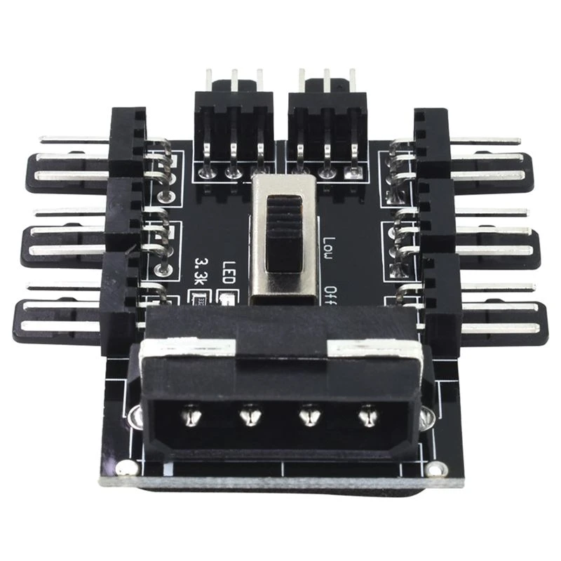 Connectors PC 1 to 8 4Pin Molex Cooler Cooling Fan Hub 3Pin Power Controller for PC Mining Cable Length: Other Connectors PC 1 to 8 4Pin Molex Cooler Cooling Fan Hub 3Pin Power Controller for PC Mining Cable Length: Other