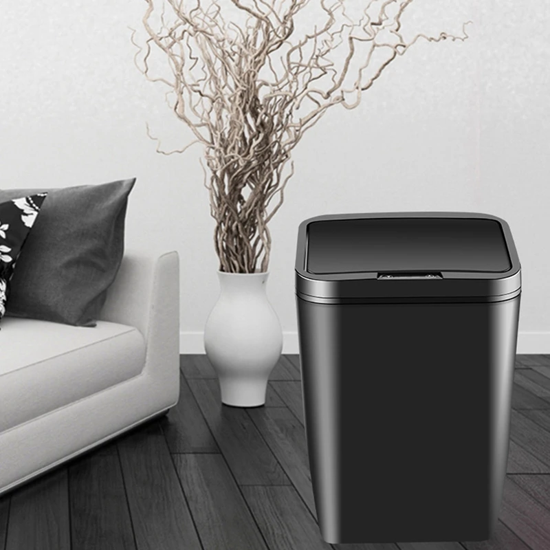 Online Intelligente Induktion Automatische Trash Home Wohnzimmer Schlafzimmer Küche Bad Elektrische Mit Abdeckung Stumm Smart Home Mit Batte
