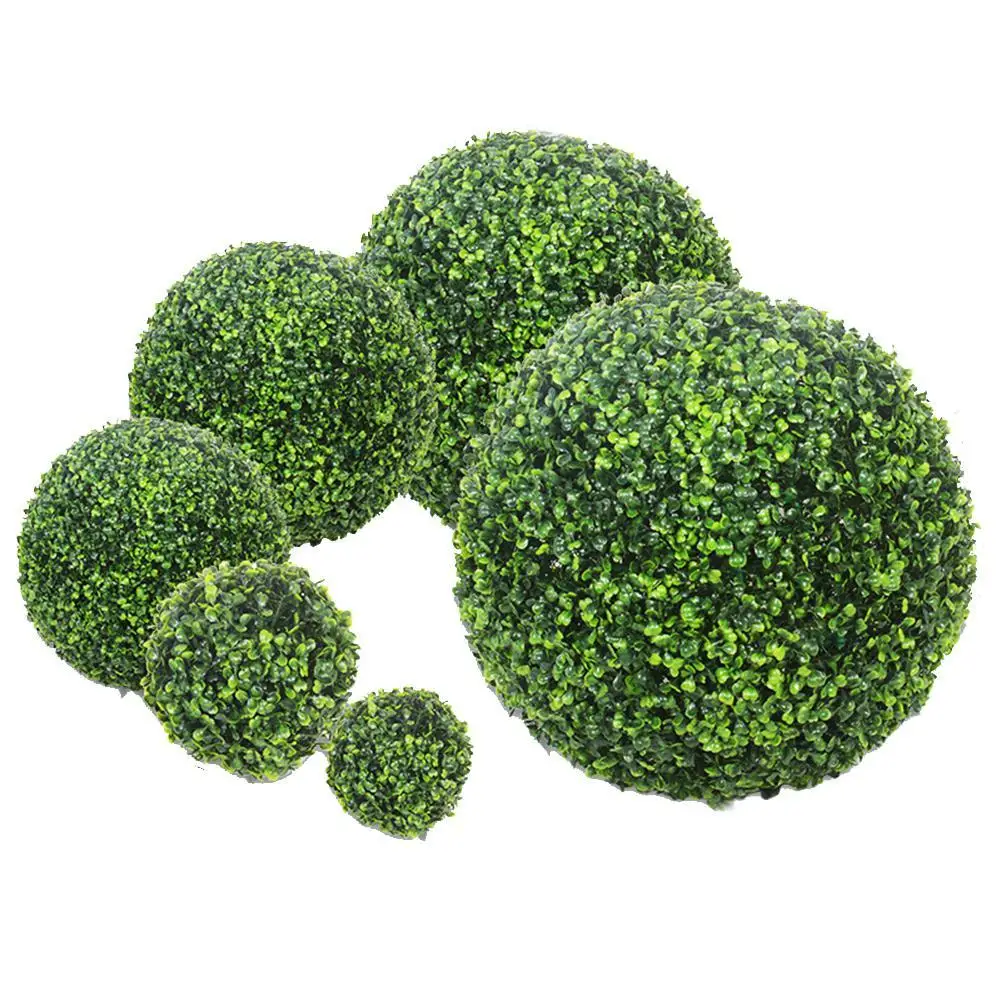

Adeeing Simulate Plastic Leave Ball Artificial Grass Ball Home Party Wedding Decoration