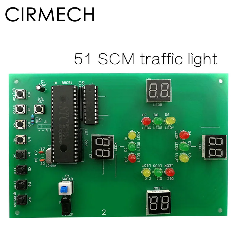 Светофор CIRMECH 51 SCM набор сделай сам интеллектуальный аналоговый светофор детали