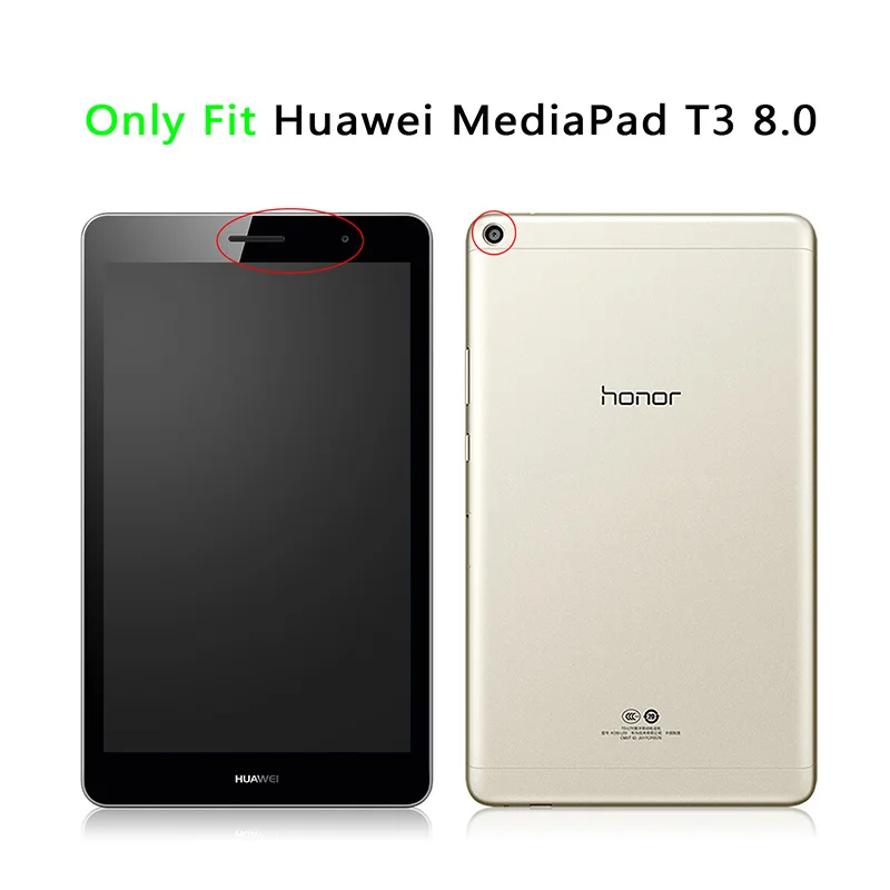 Для huawei Mediapad T3 8 чехол KOB-L09 KOB-W09 Funda планшет из искусственной кожи для Honor Play Pad 2 8,0 дюймов аксессуары для планшетов