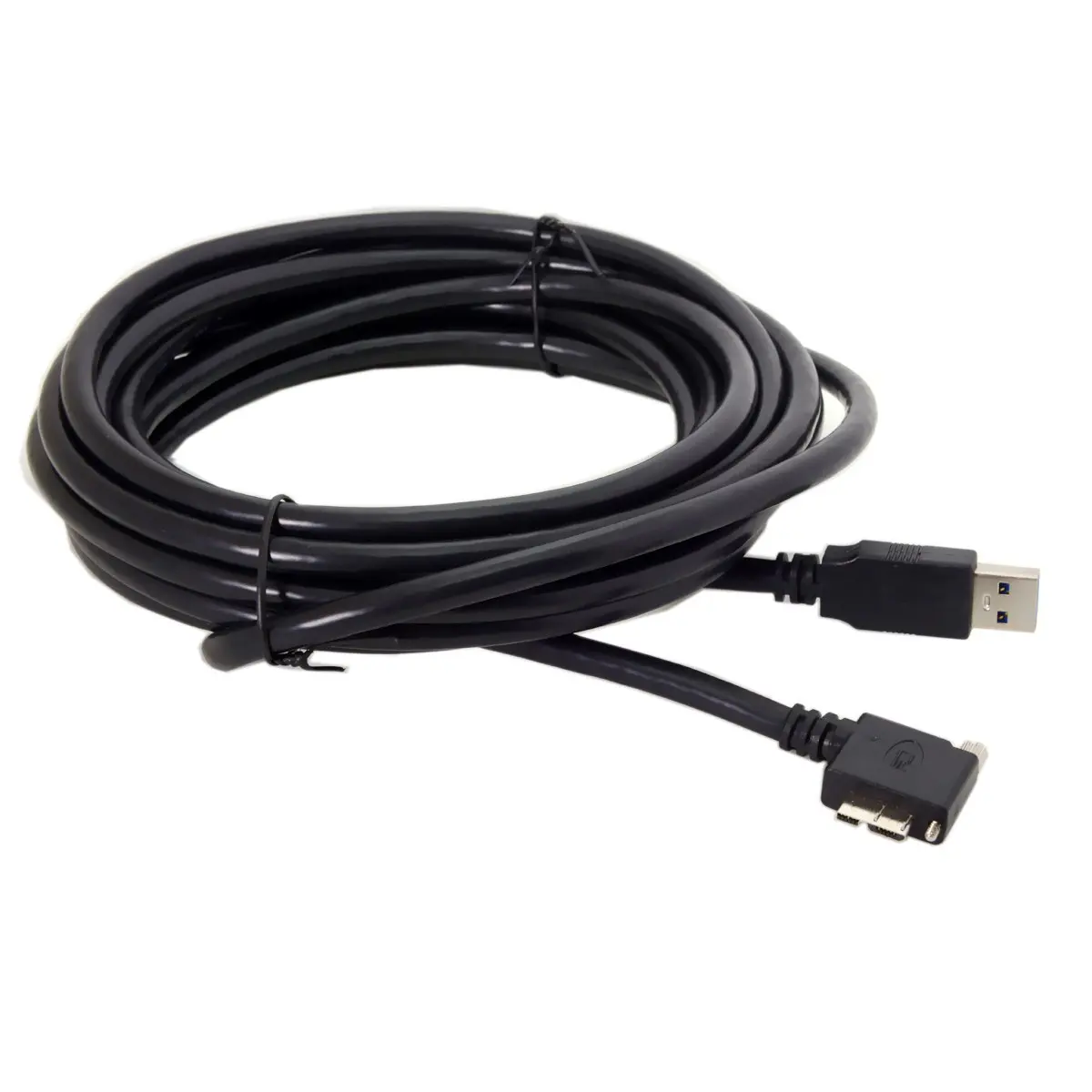 

Chenyang 5m 90 Degree Right Angled Micro USB Screw Mount to 3.0 Data Cable for Industrial Camera