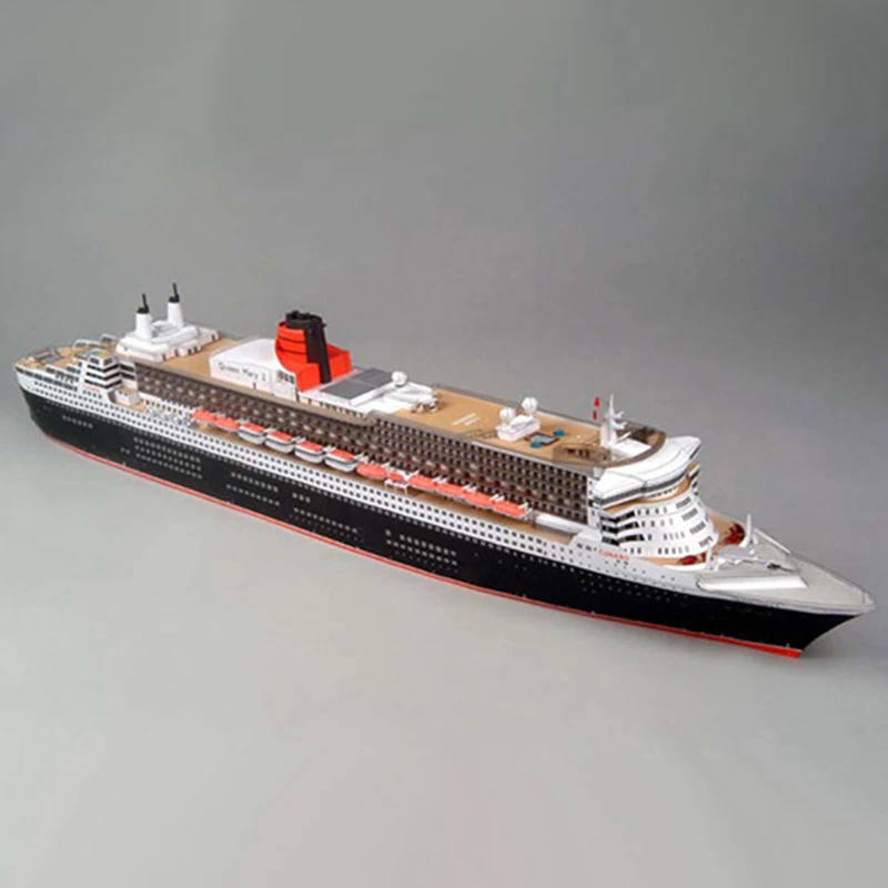 1/400 DIY 3D бумажная модель линкор Бумажная модель броненосца A4 Королева Мэри II Англия комплект модели корабля сборная игрушка