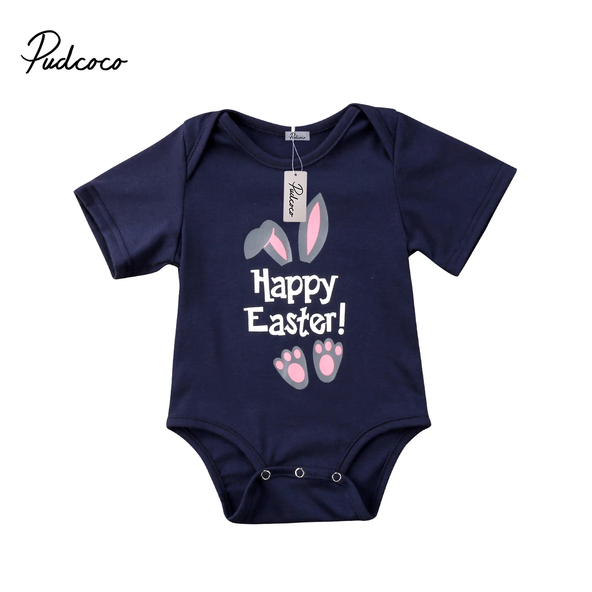 2019 Happy Easter Baby Boy Girl Bodysuit Newborn Baby Boy Girl My 1st Easter Bodysuit Jumpsuit Cotton Clothes Outfit