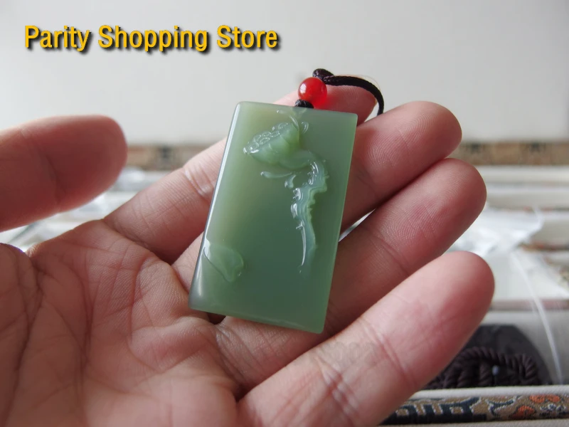 

25524Hot Products Gift Top Authentic China Nephrite Oriental culture Natural Jade individuality charm Pendant Necklace jewelry