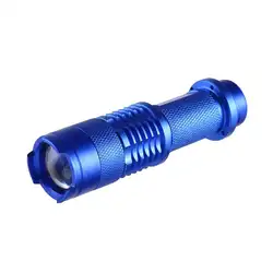 Torch Light водостойкий фонарик Zoomable батарея 14500 батарея лампа задняя 3 5th светодио дный новый полицейский Нормальный переключатель режимов Мини