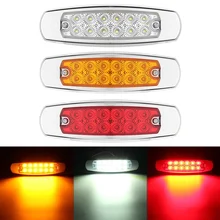 Светодиодный светильник с боковым зазором Желтый Красный Белый 12 Светодиодный светильник для прицепа грузовика s для Peterbilt 24V