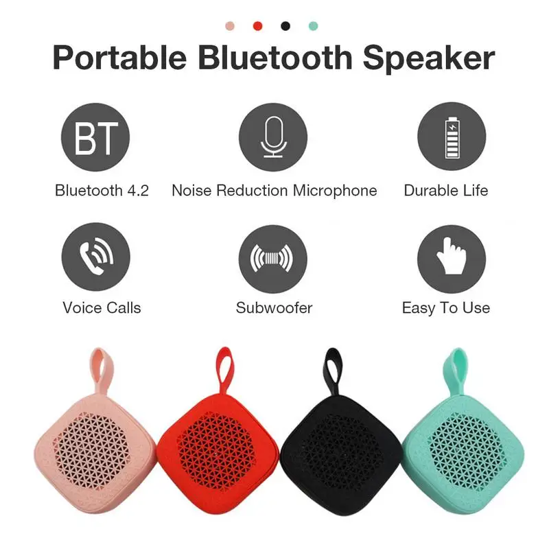 

Portable Wireless Bluetooth Speaker Outdoor Mini Speaker Ultra Small Size Good Touch Pocket Speaker Support Voice Calls