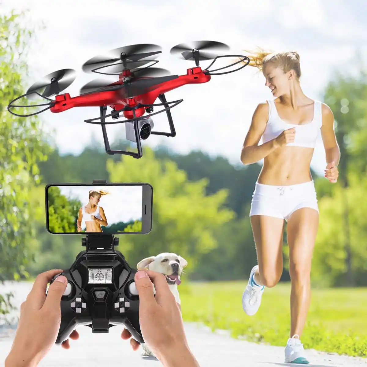 

SMAO S10 HD Camera FPV WIFI RC Drone Quadcopter UAV Remote Control Helicopter Altitude Hold Anti-Interference Wireless For Kids