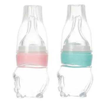 

Newborn Baby Medicine Water Feeder Edible Silicone Simulation Pacifier Nipple Shape Bottle with Scale Liquid Feeding Needle Type