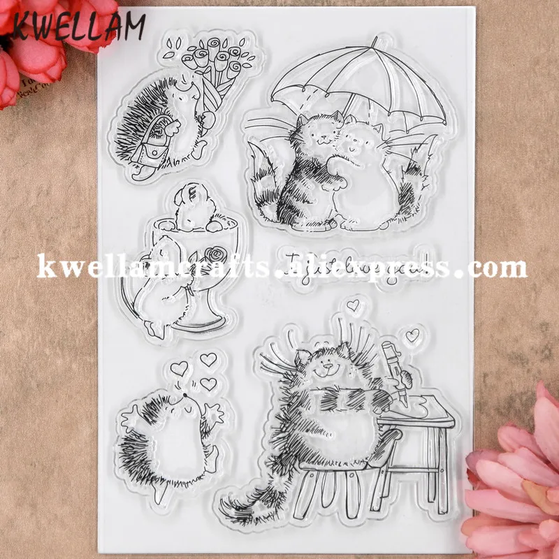 

Love you Cats Scrapbook DIY photo cards rubber stamp clear stamp transparent stamp 11x16cm 8080709
