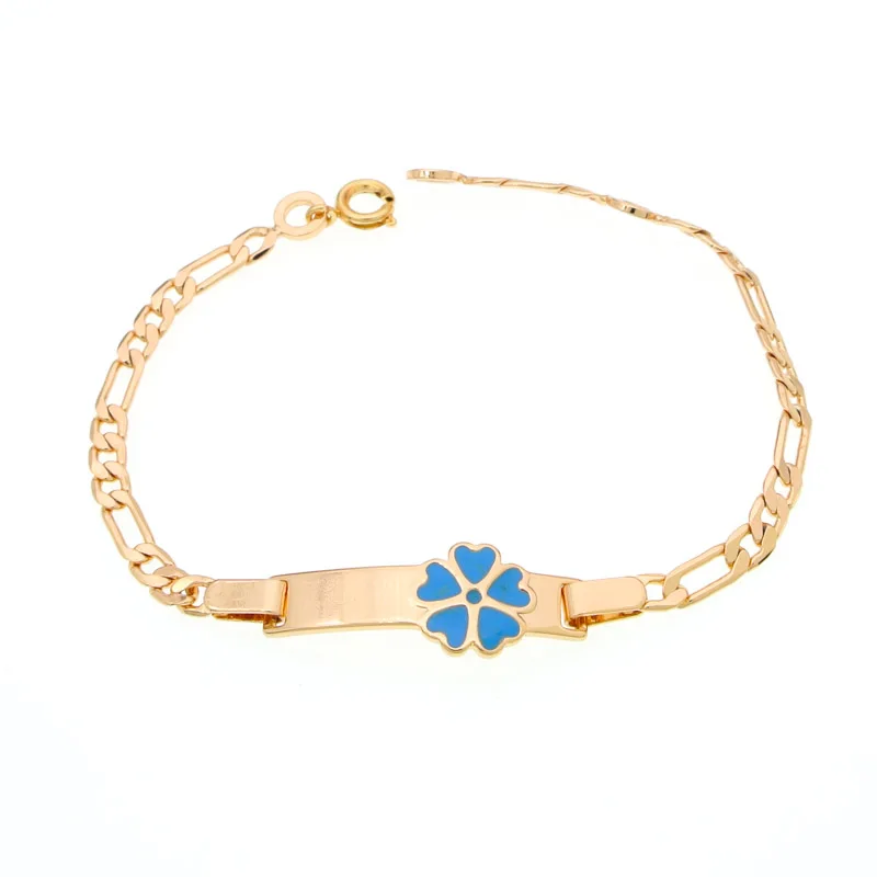 

16.5CM Heart Baby Kids Bracelets Gold Jewelry Christening Baby Armband Bracelet Bebe Pulseras Bransoletki Dzieci Bracciali B0929