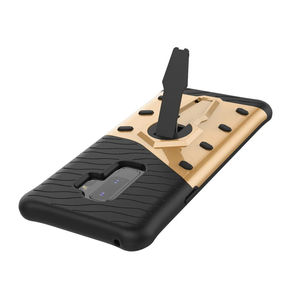 

mobile cell phone Sniper Hybrid Robot Armor ShockProof 360 Kickstand Back Soft Case Cover For samsung galaxy s9 plus