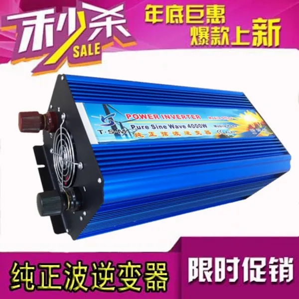 

fotogalvaanilised inverter 4000W Pure Sine Wave Dc 12V TO Ac 230V Car Converter For Boat/Home/Solar Peak Power 8000W