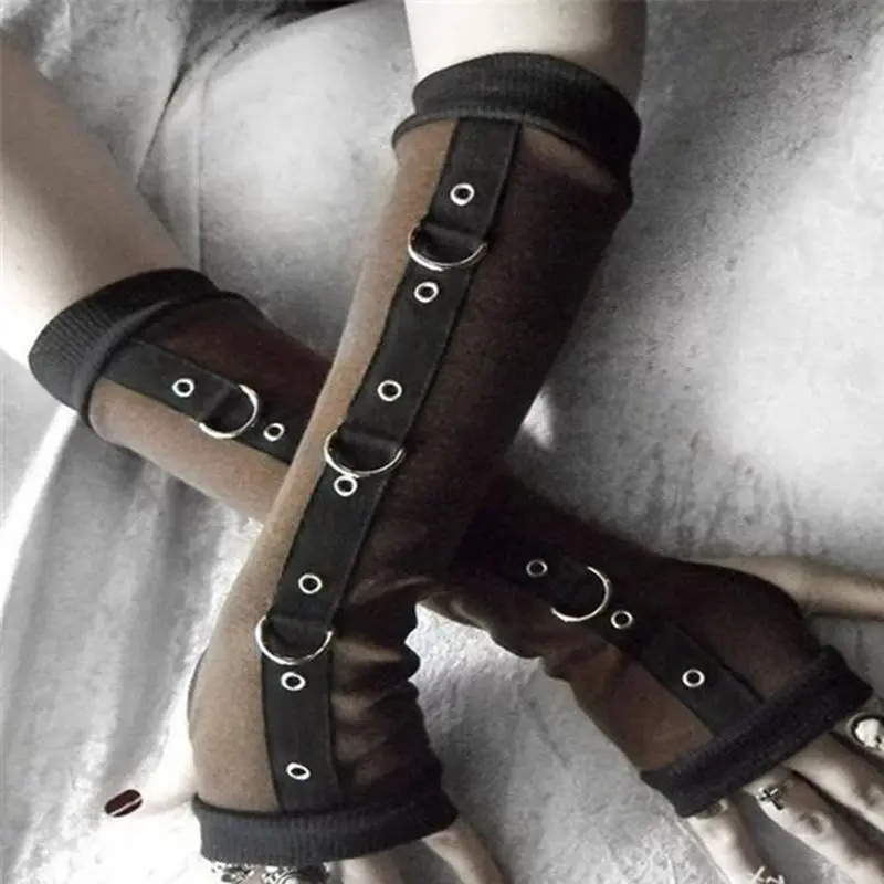 

Gothic Punk Trendy Casual Elegant Black Retro Women Gloves Hip Hop Streetwear Vintage Female Adult Fashion 2019 New Accessories