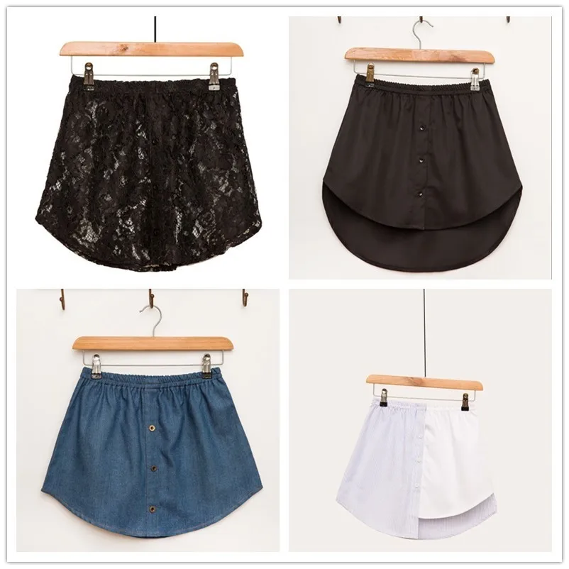 New 2019 Stripe Spelling Color Irregular False Shirt Skirt Half-body Skirt Female Skirts Wholesale drop shpper New 2019 Stripe Spelling Color Irregular False Shirt Skirt Half-body Skirt Female Skirts Wholesale drop shpper