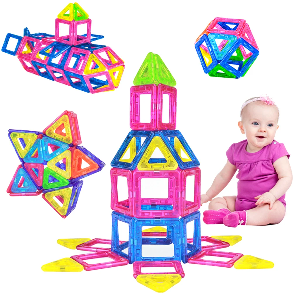 

Blocks Magnetic Designer Construction Set Model & Building Toy Plastic Magnetic Blocks Educational Toys For Kids Gift