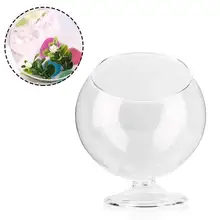 Круглый бокал растение цветок пейзаж ваза контейнер прозрачная гидропонная ваза аквариум домашний декор