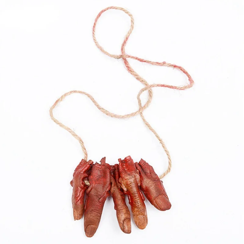 

Broken Finger Hand Foot Blood Horror Halloween Decoration Severed Bloody Limbs Hand Novelty Dead Broken Hand Gadgets Finger