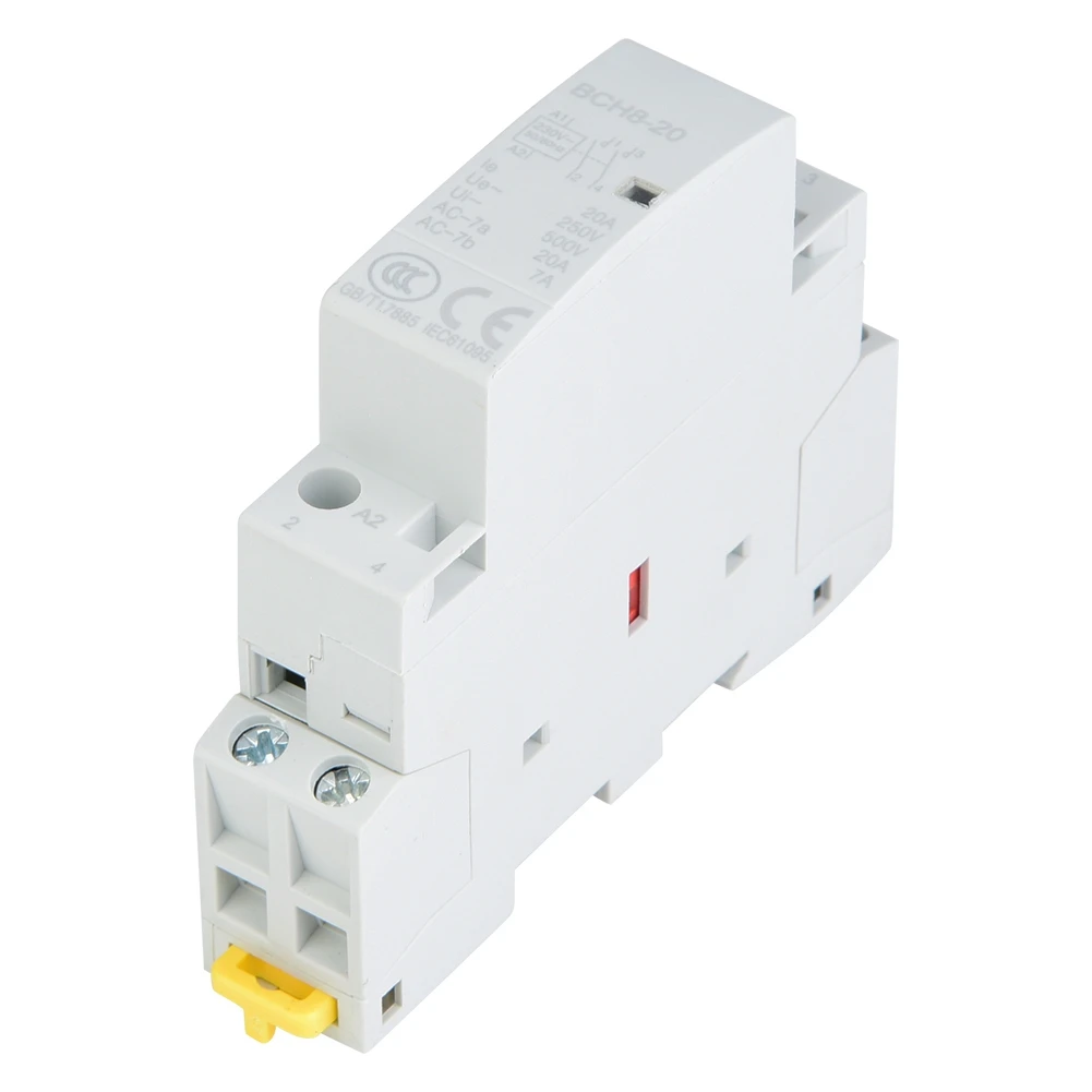 2P 20A 24V 220 V/230 V 50/60Hz AC контактор для дома на din рейке 1NO 1NC|Замыкатели| |