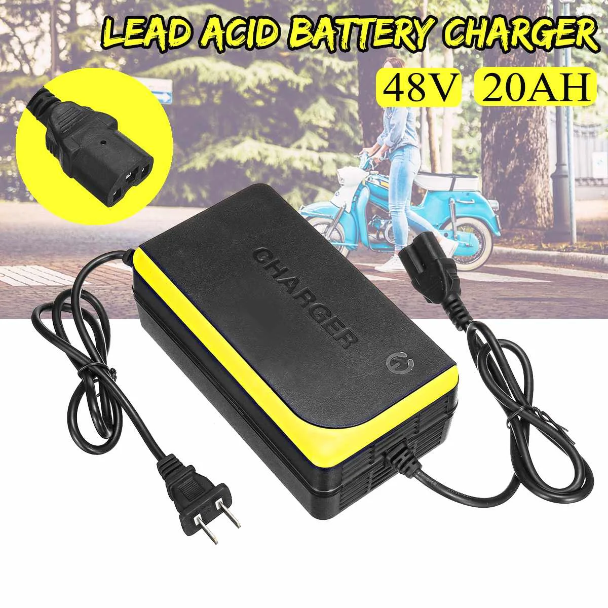 

48V 20AH Lead Acid Battery Charger for Electric Bicycle Bike Scooters Chargers