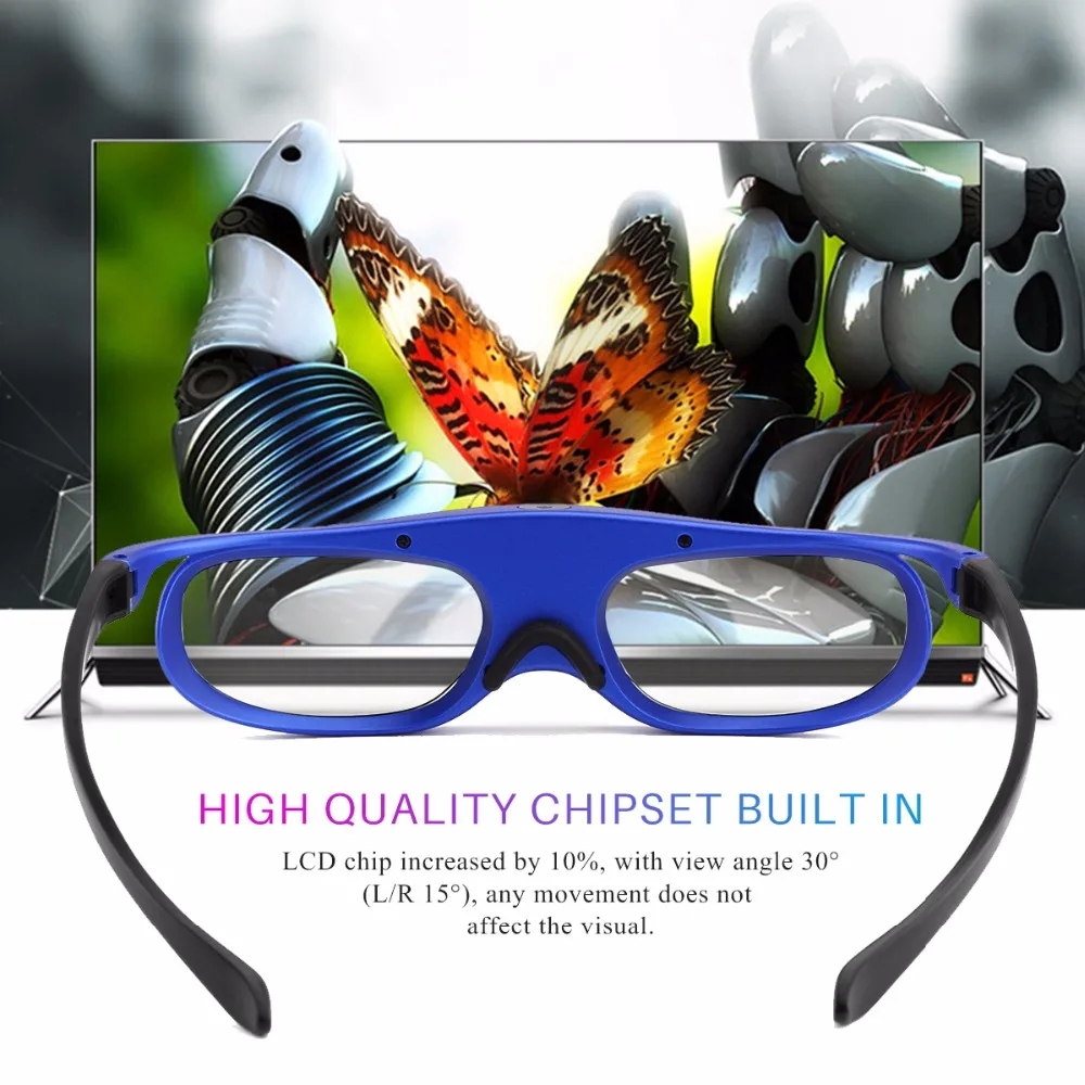 2x активный затвор 96-144 Гц, перезаряжаемые 3D очки для BenQ acer X118H P1502 X1123H H6517ABD H6510BD проектор