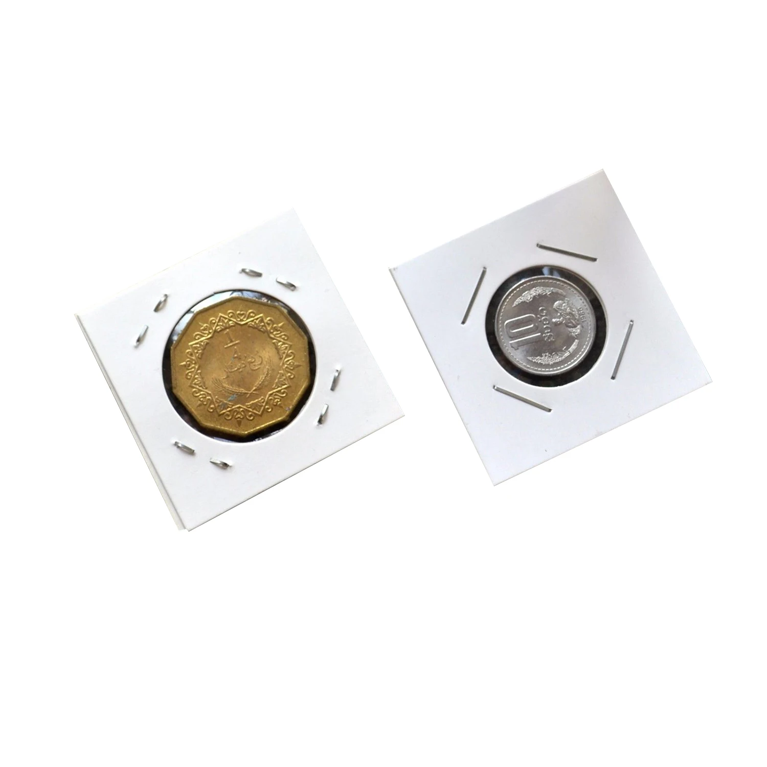 Новинка 120 наборов квадратных бумажных зажимов монет скрепок для и памятных