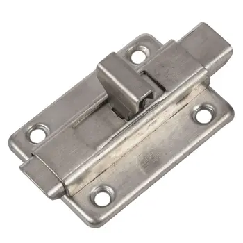 

ELEG-2pcs 2 Inch Door Lock Latch Slide Barrel Bolt Clasp Locker Silver