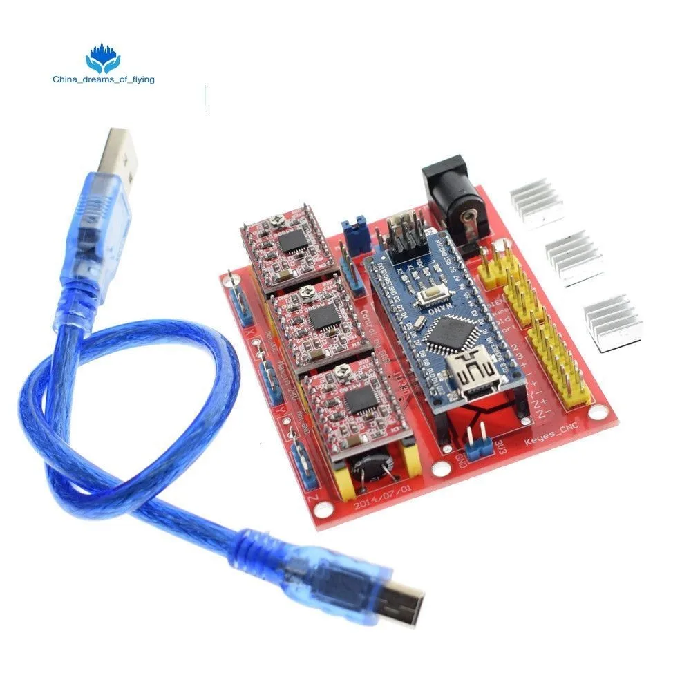 ShengYang 3DV4 CNC Shield V4 + Nano 3 0 шт. A4988 Reprap шаговый набор драйверов для Arduino|Интегральные