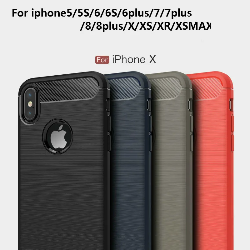 

Gulynn new matte screen protector for iphone5s silicon soft TPU phone case for iphone7plus 6 6plus 8 8plus for iphoneX backcover