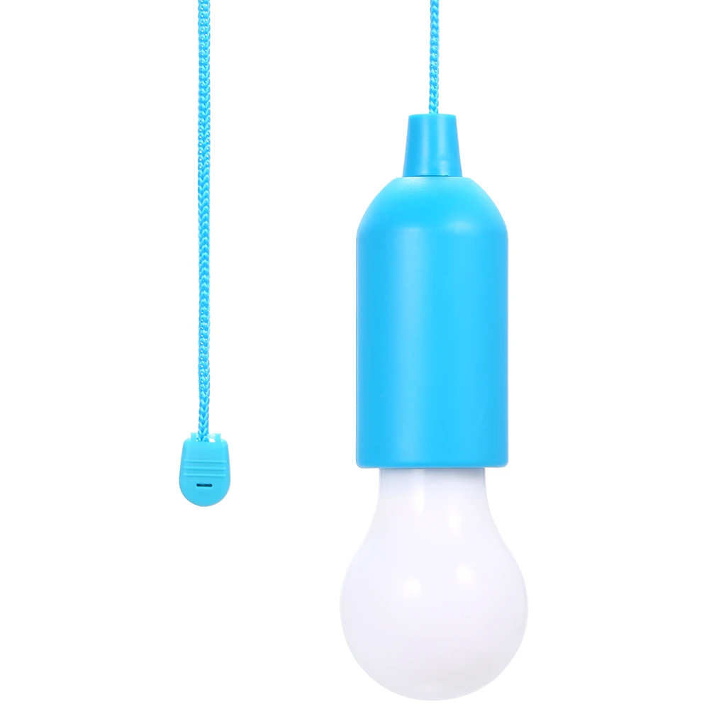 

6 Pack 4.5V 0.5W LED Bulb Pull-Rope Switch Hanging Design for Bedroom Living Room Restaurant Hall 3 * AAA Battery