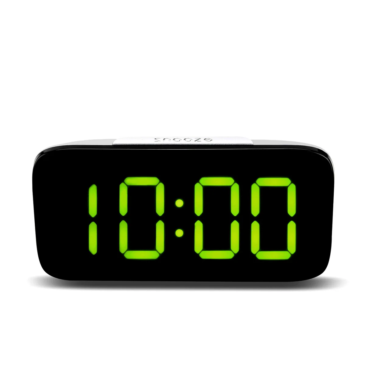 

Houkiper LED Alarm Clock Digital LED Display Voice Control Electric Snooze Night Backlight Desktop Table Clocks USB Charge