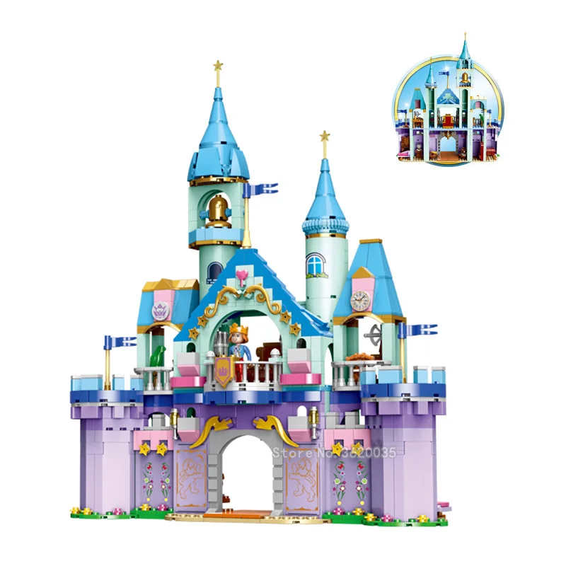 Princess Prince Castle Series Girl Building Blocks Castle Figures Friend Suit Gift For Girl Birthday Present Toys With LEGOingly
